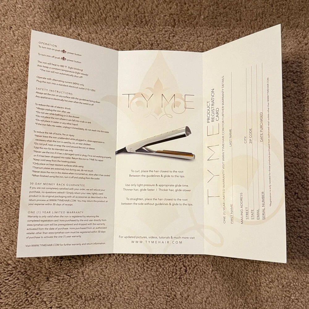 Tyme Iron Original is a 2 in 1 hair styling tool